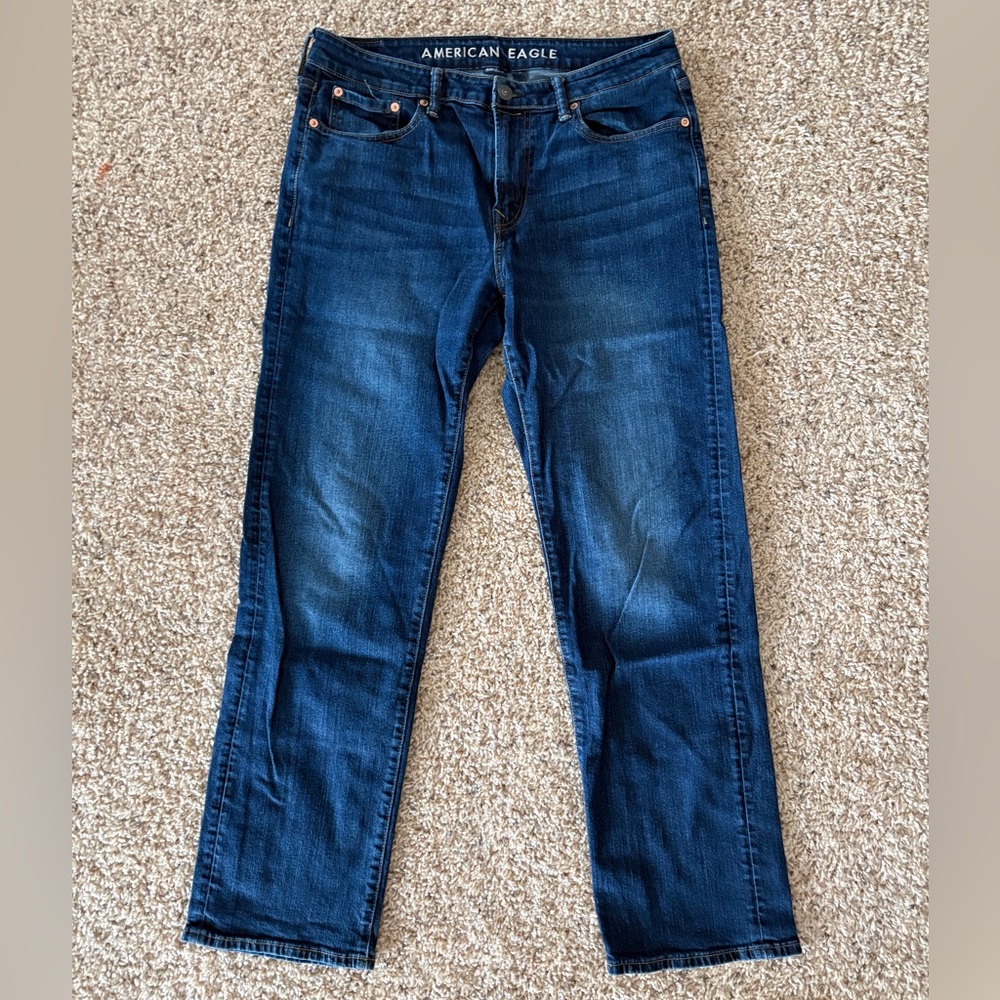 American Eagle Outfitters Dark Blue Straight Jeans